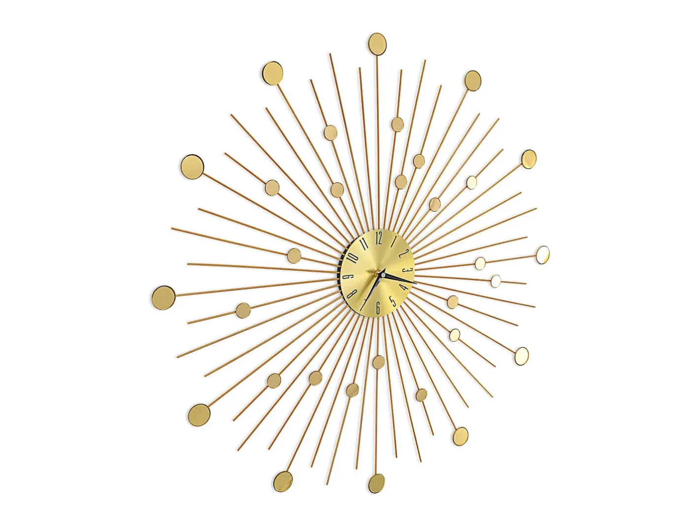 Reloj De Pared-Reloj de pared de metal 70 cm ES184852 Dorado