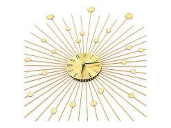 Reloj De Pared-Reloj de pared de metal 70 cm ES184852 Dorado