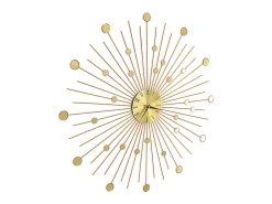 Reloj De Pared-Reloj de pared de metal 70 cm ES184852 Dorado