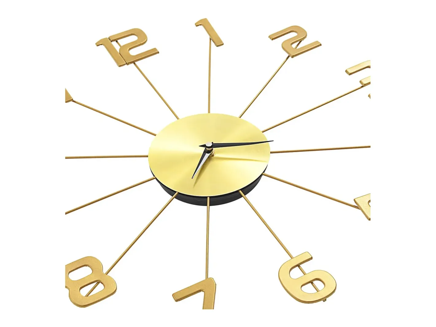 Reloj De Pared-Reloj de pared de metal 50 cm ES759351 Dorado