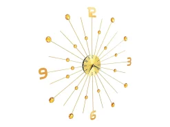 Reloj de pared de metal 70 cm ES475332 Dorado Discount
