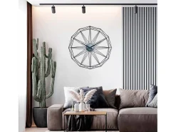 THINIA HOME Reloj de Pared Moderno Ø60cm Negro Online