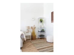House Nordic Reloj De Pared-Reloj de pared orgánico de Viena, cemento blanquecino, 28 x 33 cm Multicolor