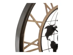 Outlet Atmosphera Reloj de Pared para Salón Alessio, Moderno, , 67 cm Negro
