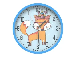 Online Reloj de pared poliestireno y cristal Ø25,5 cm ES335383 Azul
