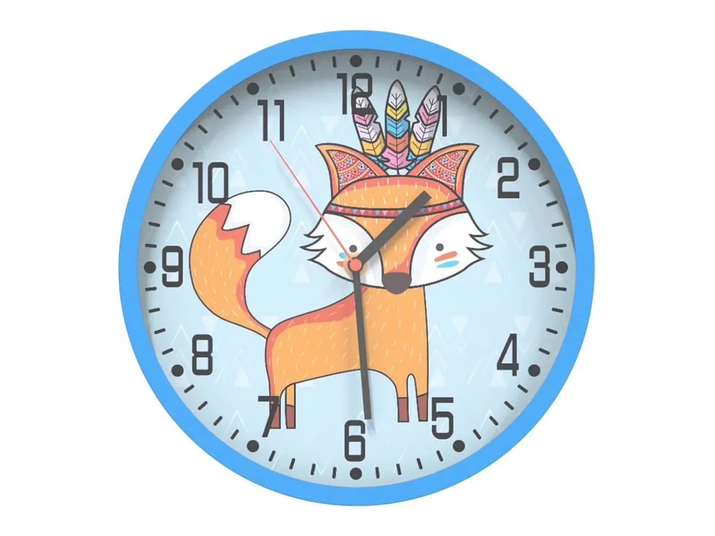 Online Reloj de pared poliestireno y cristal Ø25,5 cm ES335383 Azul