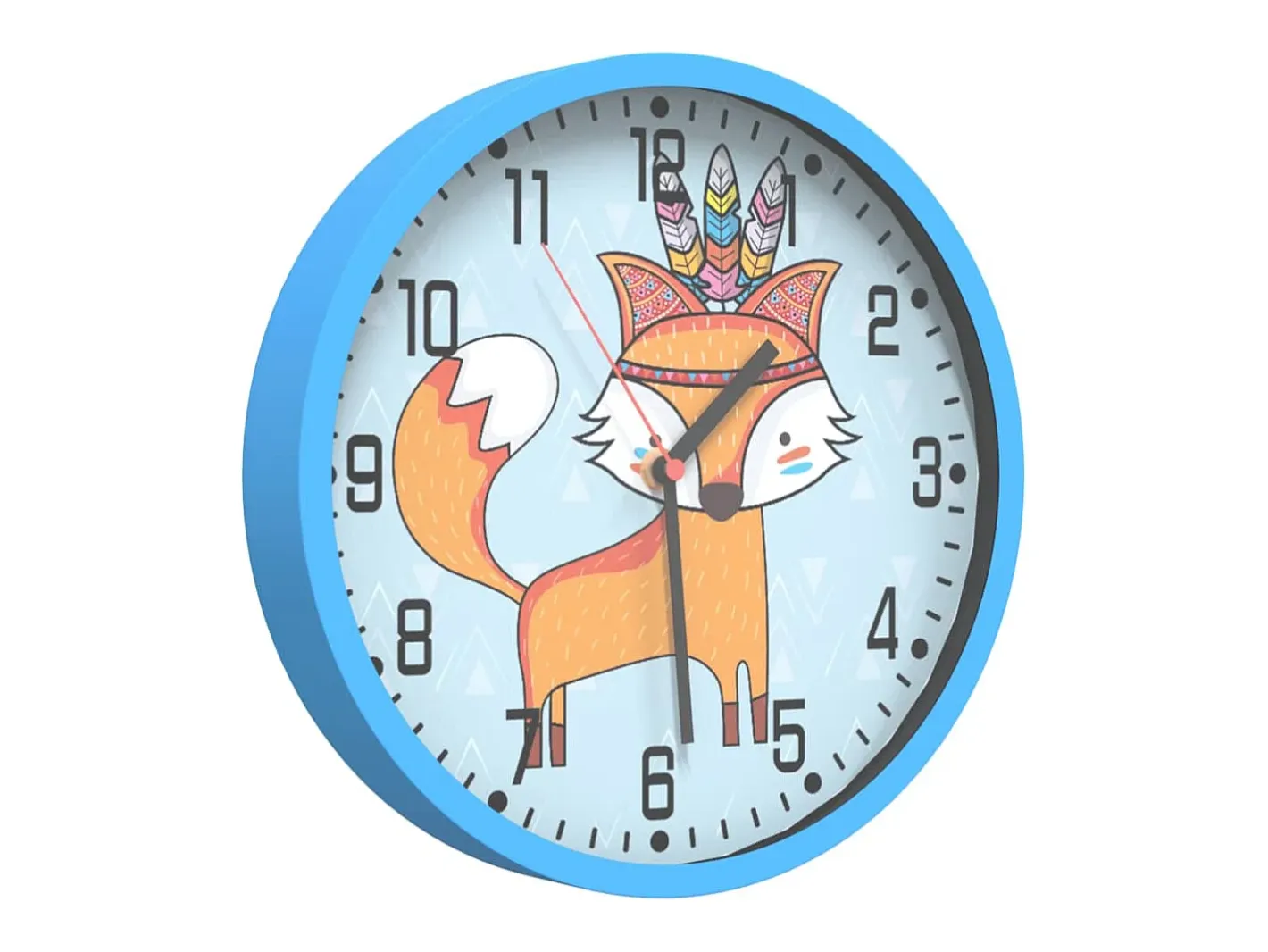 Online Reloj de pared poliestireno y cristal Ø25,5 cm ES335383 Azul