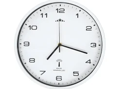 Reloj De Pared-Reloj de pared radiocontrol movimiento de cuarzo 31 cm ES460054 Blanco