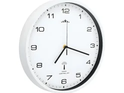 Reloj De Pared-Reloj de pared radiocontrol movimiento de cuarzo 31 cm ES460054 Blanco
