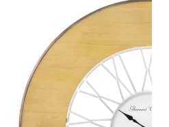 WOMO-DESIGN Reloj De Pared-Reloj de Pared Reloj de Diseño Reloj Decorativo Salón Madera Retro Alfheim Ø 85 Color natural claro