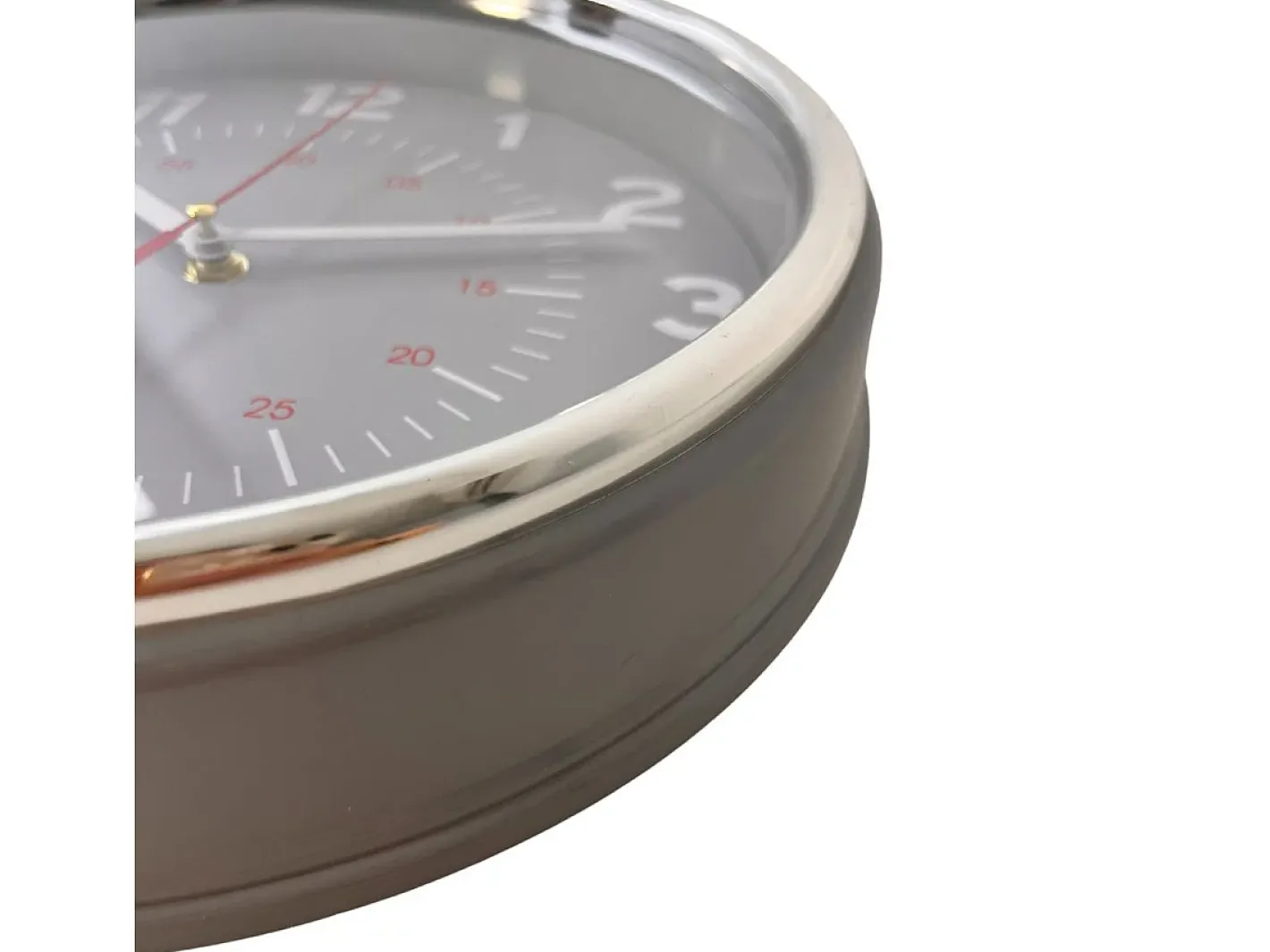 Reloj De Pared-Reloj de pared Second plata/gris Ø29 cm Plateado
