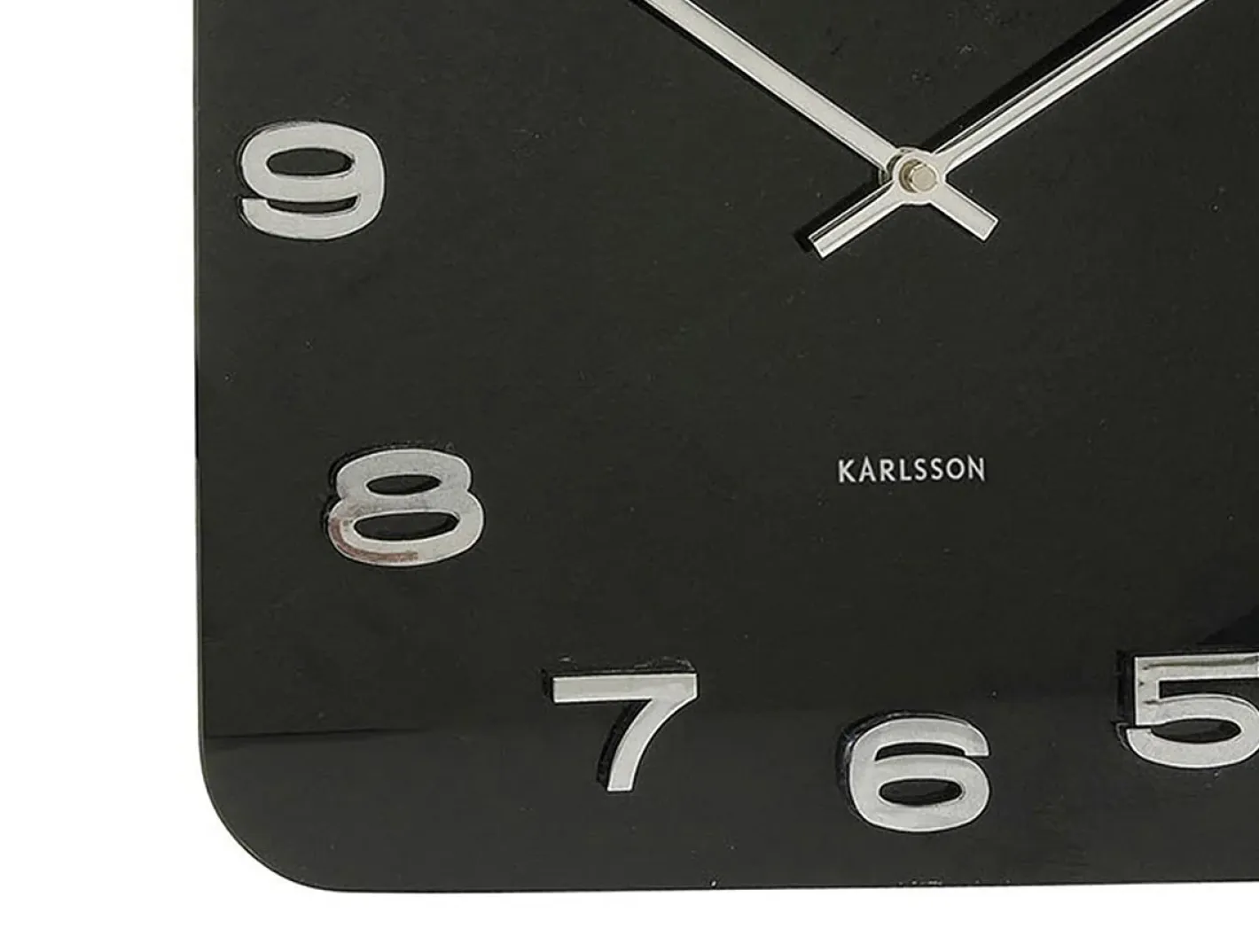 KARLSSON Reloj de pared vintage cuadrado - Negro Sale