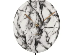 KARLSSON Reloj de poliresina imitación mármol Reloj Blanco Hot