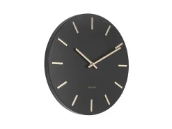 Outlet KARLSSON Reloj moderno de metal Charm 30 cm Negro