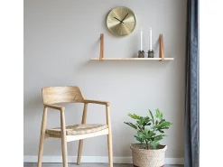 House Nordic Reloj De Pared-Reloj redondo de pared dorada en aluminio Ø 30 cm Dorado