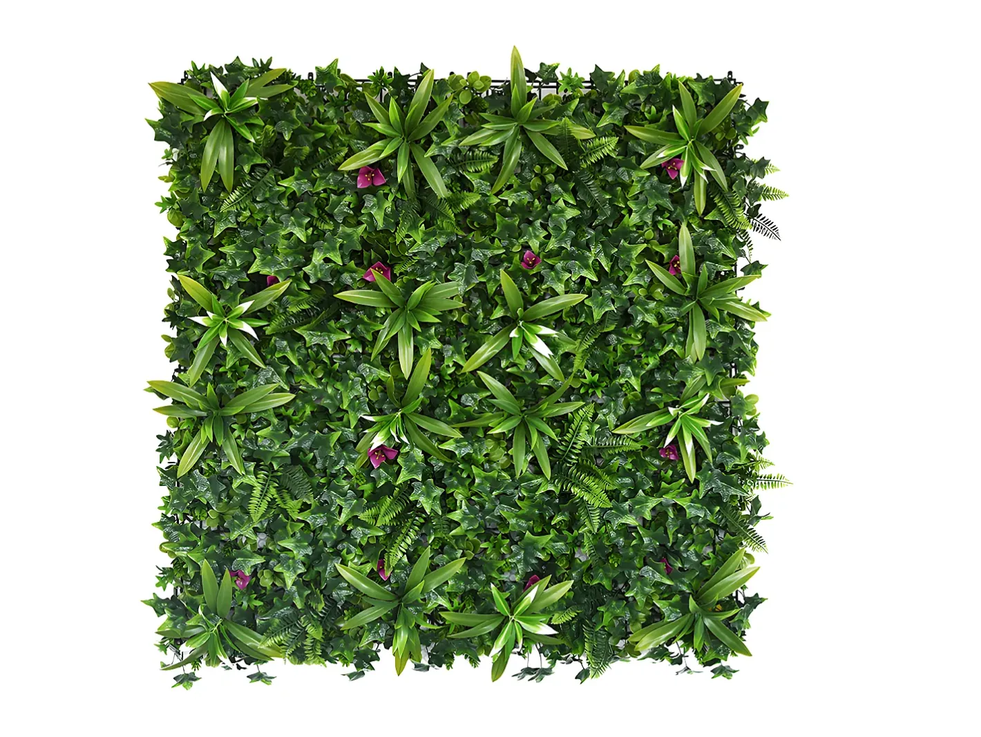 New Vente-unique Revestimiento mural de vegetal sintético IKAZ - Pack de 1m² - Verde