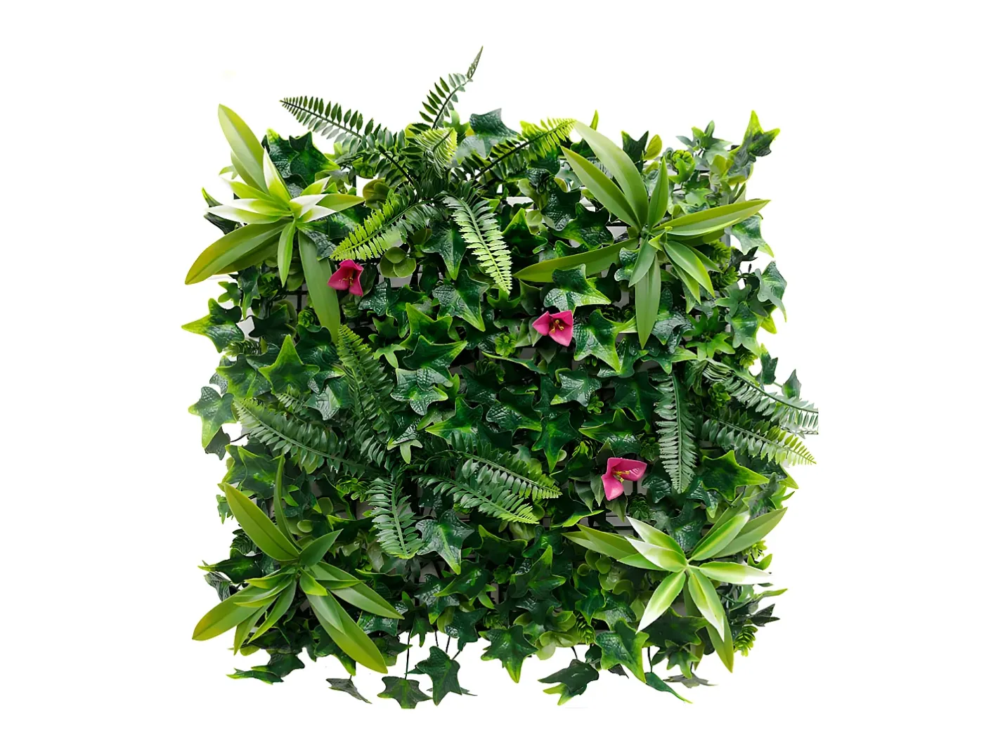 New Vente-unique Revestimiento mural de vegetal sintético IKAZ - Pack de 1m² - Verde