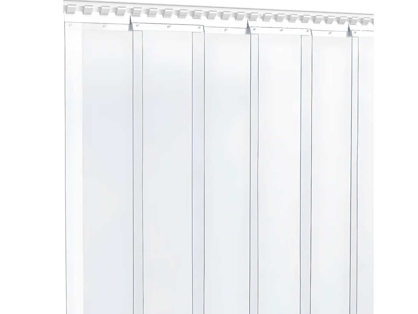 Riel de cortina acero inoxidable 1 m ES325386 Plateado