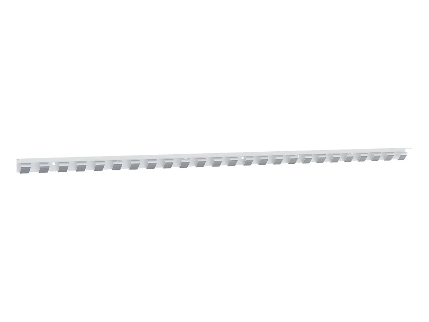 Riel de cortina acero inoxidable 1 m ES325386 Plateado