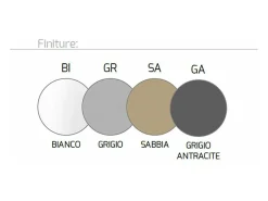 Discount Rotation Sospensione 6 Luci Bianco Blanco