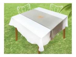 Sale Soleil d'ocre Ruta de algodón BAGUETTE, por Gris
