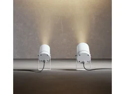 Best Sair - Foco LED redondo de 10 W IP65 3000 K - Luz de jardín para plantas o setos h36cm - Beneito faure Blanco