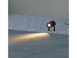 Discount Sair - Foco LED redondo de 10 W IP65 Corten 2200K - Luz de jardín para plantas o setos h36cm - Beneito faure Marru00f3n