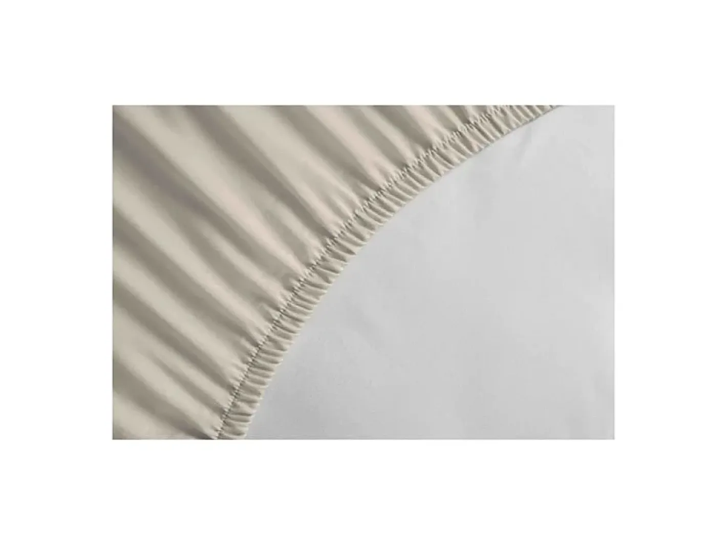Discount Sábana Ajustable 100% Algodón 140x190 + Fuelle 30 cm Claro Beige