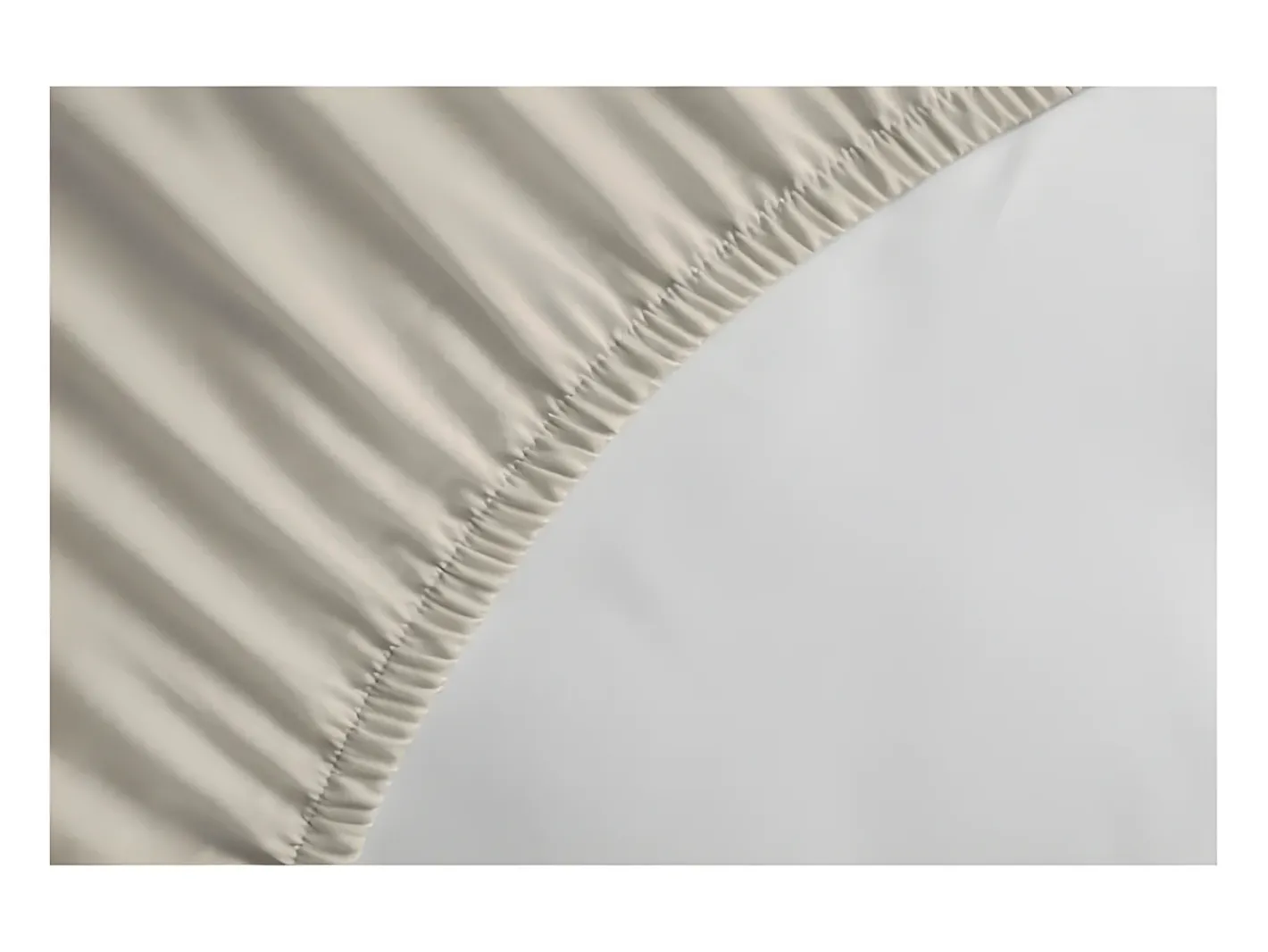 Sale Sábana Ajustable 100% Algodón 180x200 + Profundidad 35 cm Claro Beige