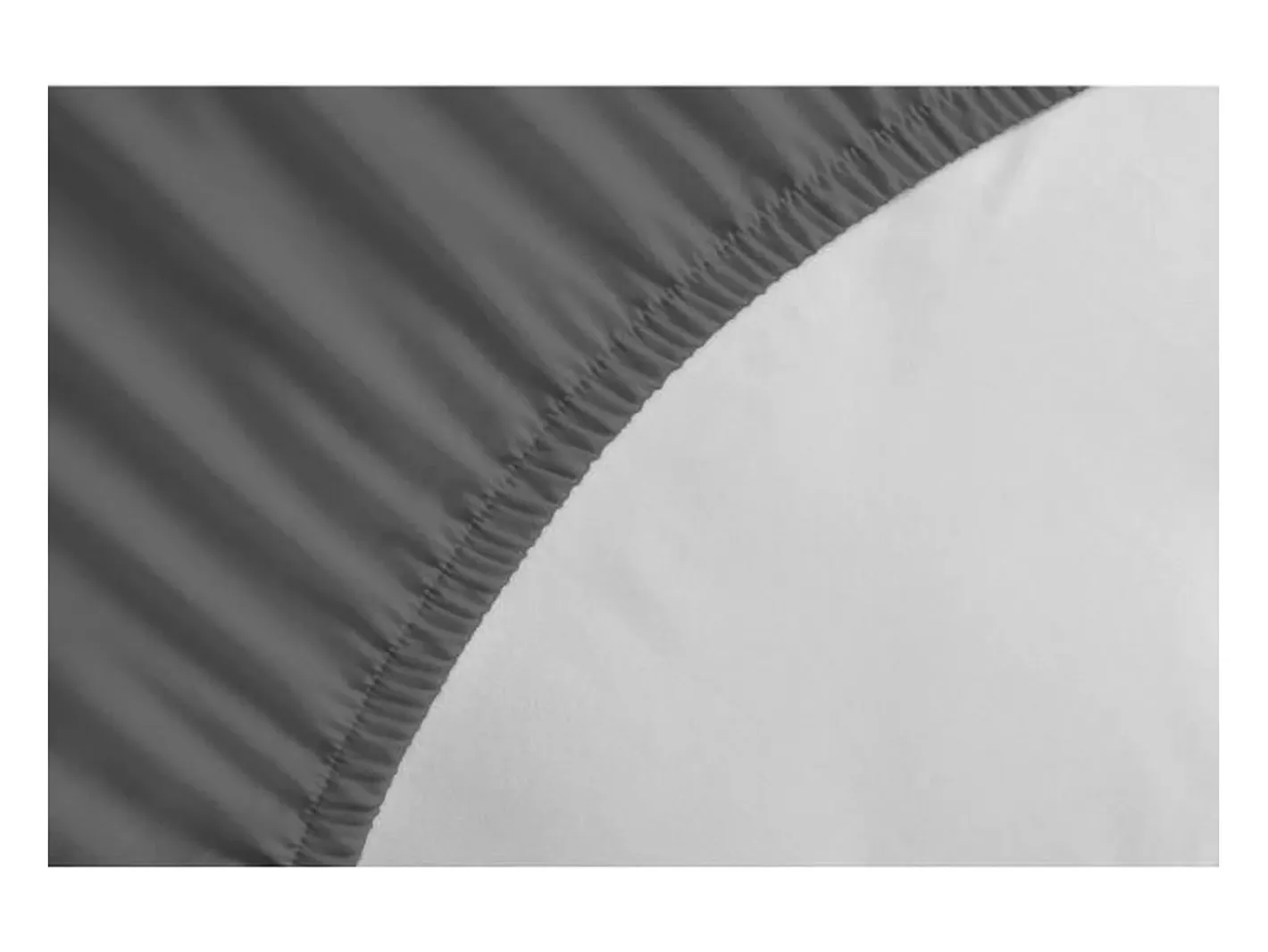 Sábana bajera 100% algodón 160 x 200 x 30 cm oscuro Gris Hot