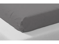 Housse De Rêve Sábana bajera de algodón orgánico 160 x 200 cm - Gris Gris antracita Outlet