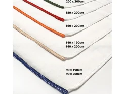 Soleil d'ocre Ropa De Cama-Sábana bajera de polialgodón 180x200 cm PERCALE lino, por Beige