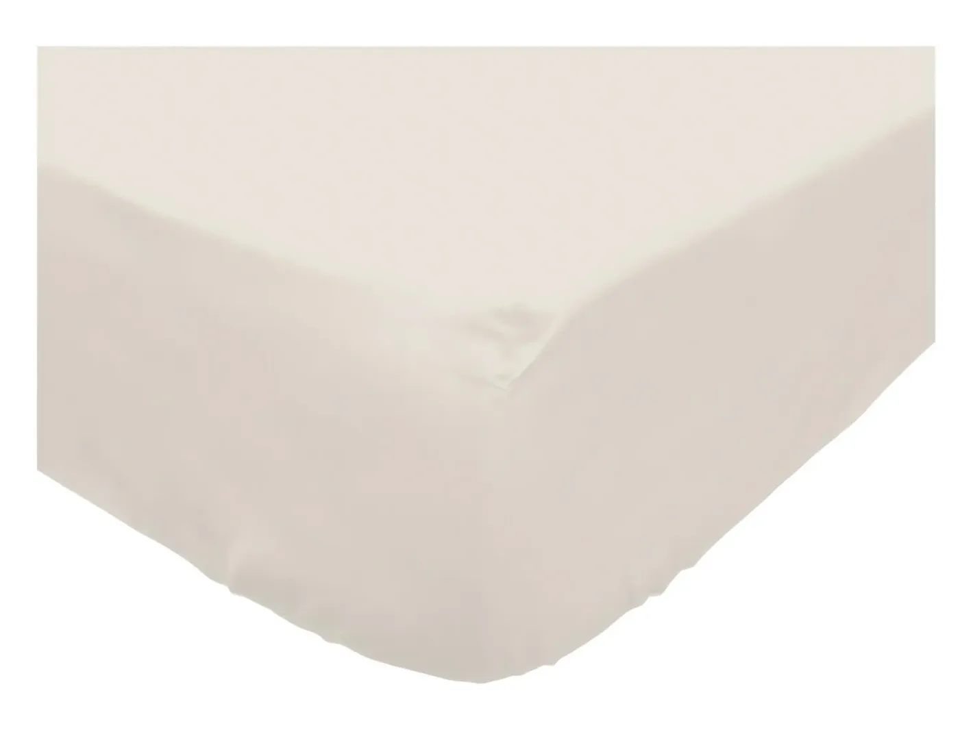Soleil d'ocre Sábana bajera de polialgodón 160x200 cm PERCALE lino, por Beige Online