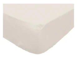 Soleil d'ocre Ropa De Cama-Sábana bajera de polialgodón 140x190 cm PERCALE lino, por Beige