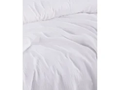 Blanc avenue Ropa De Cama-Sábana bajera gasa de algodón- Blanco