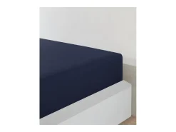 Blanc avenue Ropa De Cama-Sábana bajera jersey algodón- marino Azul