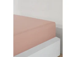 Clearance Blanc avenue Sábana bajera jersey algodón-Durazno Naranja claro