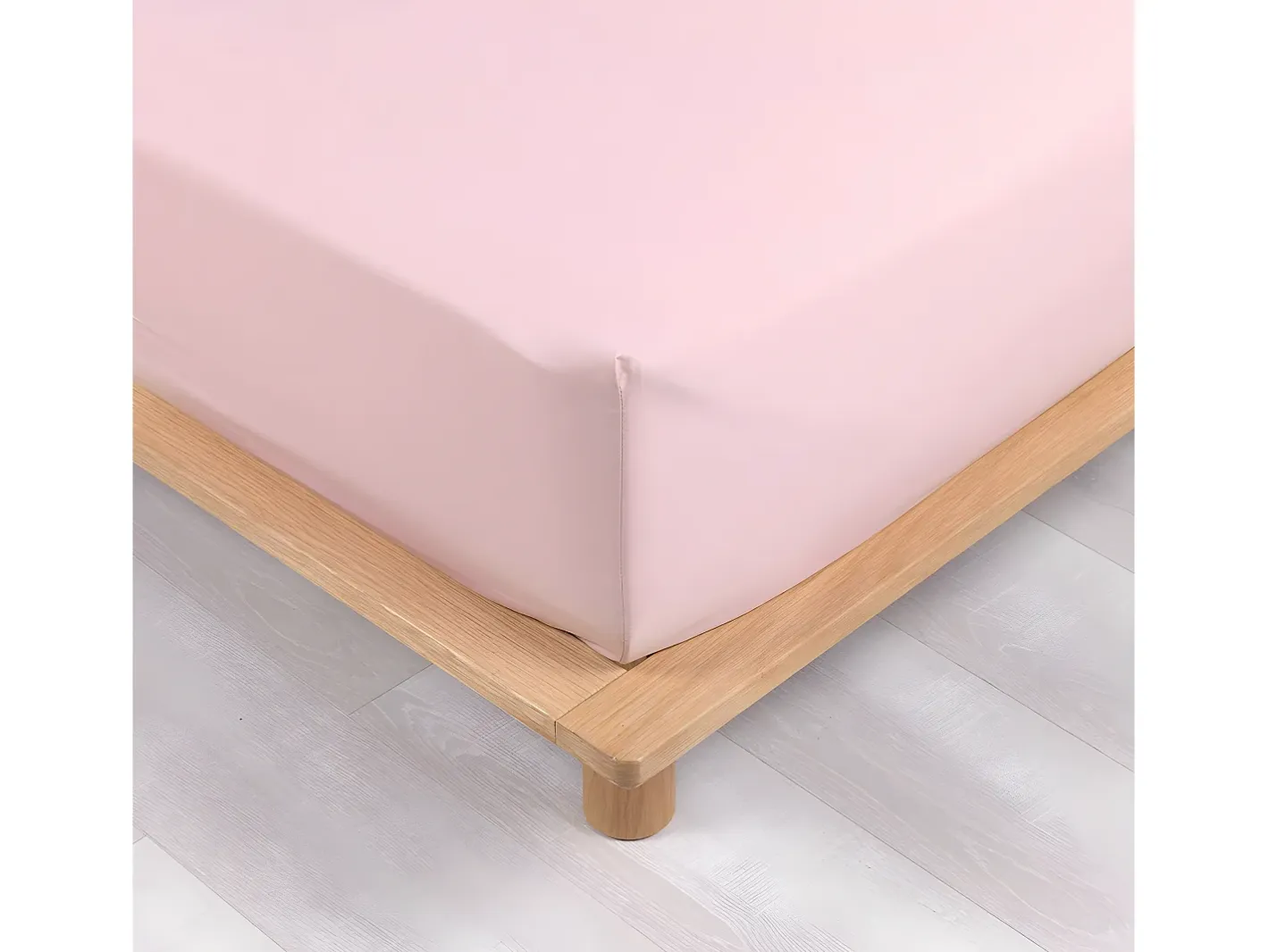 Hot Promo Linge Sábana bajera percal 160 x 200 cm con funda de 30 cm Rosa