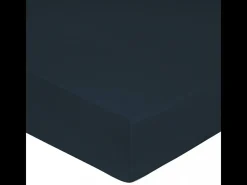 Blanc avenue Ropa De Cama-Sábana bajera satén de algodón marino Azul