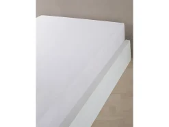 Blanc avenue Ropa De Cama-Sábana bajera satén de algodón Blanco