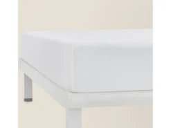 Clearance PIKOLIN Sábana bajera y protector colchón 105x196cm| PKH| 2 en 1| Impermeable Blanco