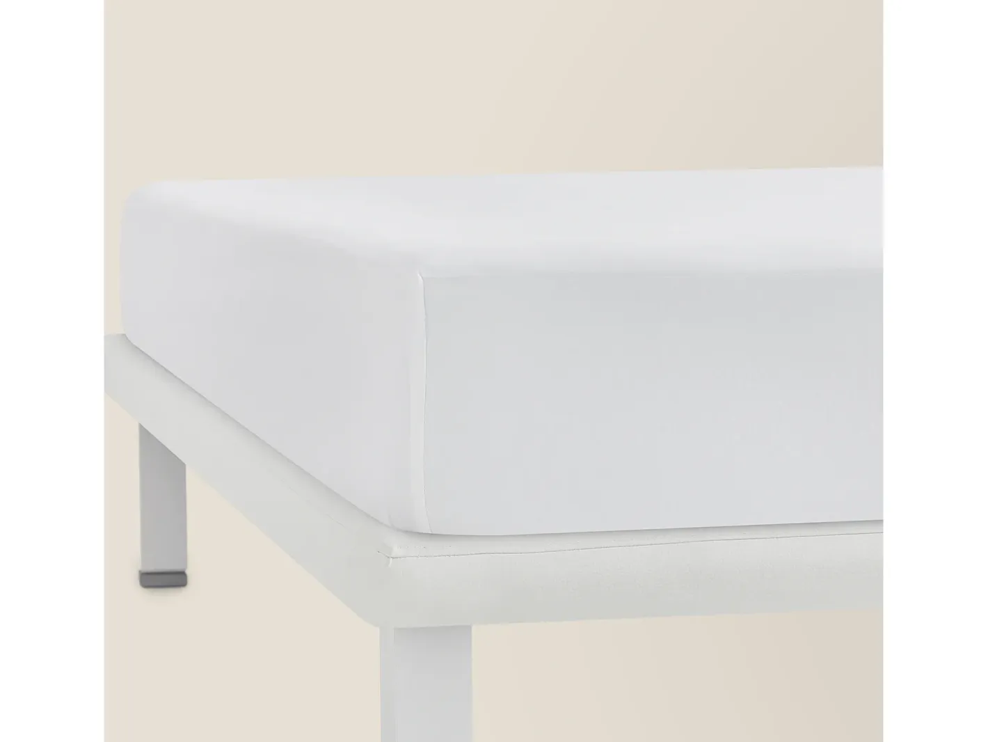 Clearance PIKOLIN Sábana bajera y protector colchón 105x196cm| PKH| 2 en 1| Impermeable Blanco