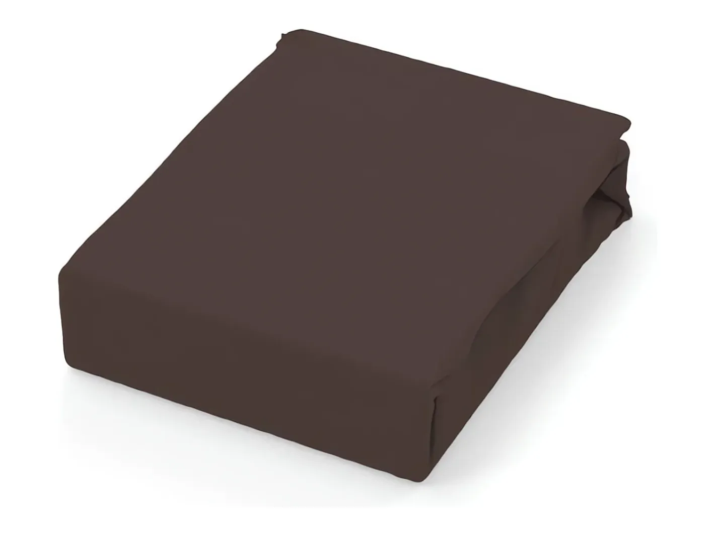 Soleil d'ocre Sábana de algodón 57 hilos 240x290 cm LISO castaño Marru00f3n