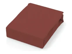 Soleil d'ocre Sábana de algodón 57 hilos 240x290 cm LISO Ladrillo Rojo Clearance