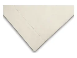 Soleil d'ocre Sábana de algodón percal 180x290 cm CAMILLE crudo, de camille Crema Outlet