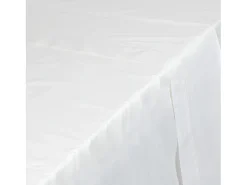 PIKOLIN Ropa De Cama-Sábana encimera 135x200cm | HOME | 100% Algodón | Transpirable Blanco
