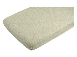 Sauthon Ropa De Cama-Sábanas ajustables 130x65 cm en algodón blanco Amarillo