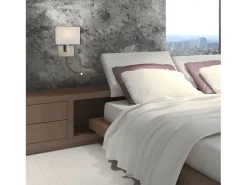 Aplique Para Pared-Searchlight 1 ljus flexibel inomhusvgglampa antik mssing, E27 Camel