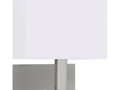 Searchlight 1 ljus inomhusvgglampa satin silver med vit skrm, E27 Plateado Online