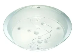Searchlight 1 ljust spoltak ljus frostat mnstrat spegelglas med klara prlor, E27 Transparente Online